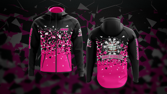 FRAGMENT PINK ZIP HOODIE