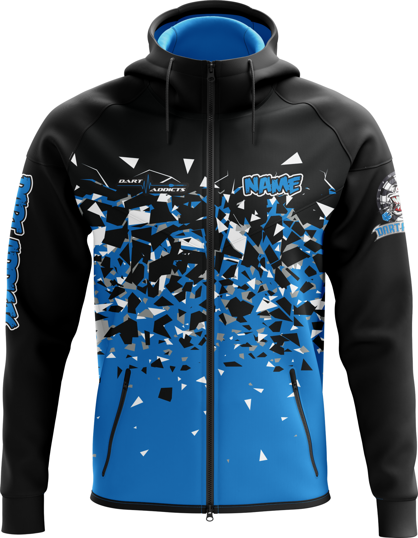 FRAGMENT BLUE ZIP HOODIE