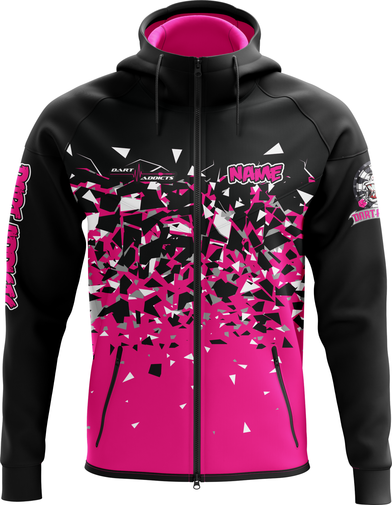 FRAGMENT PINK ZIP HOODIE